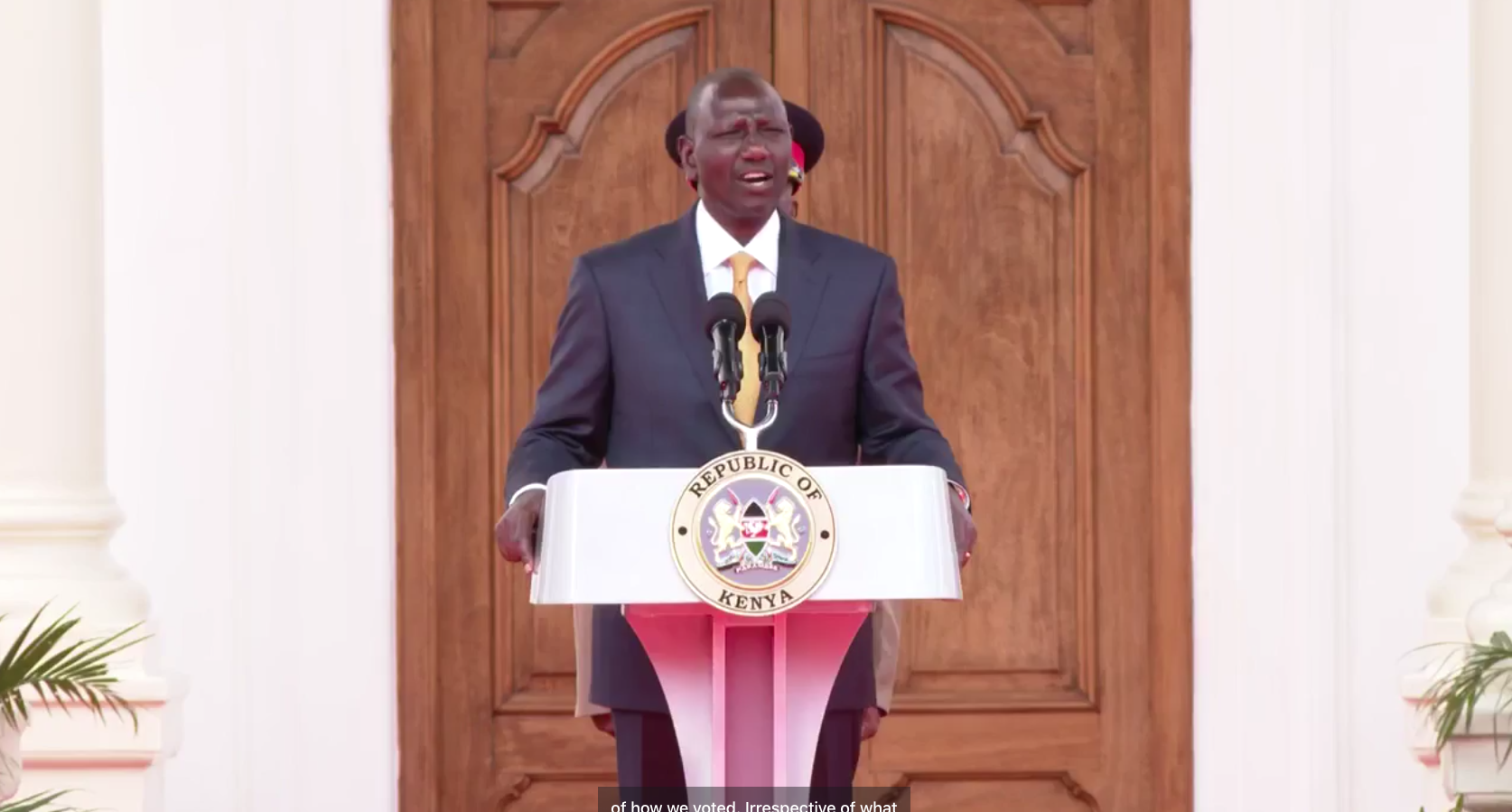 William Ruto during swearing-in ceremony of Chief Administrative Secretaries at State House. PHOTO/COURTESY